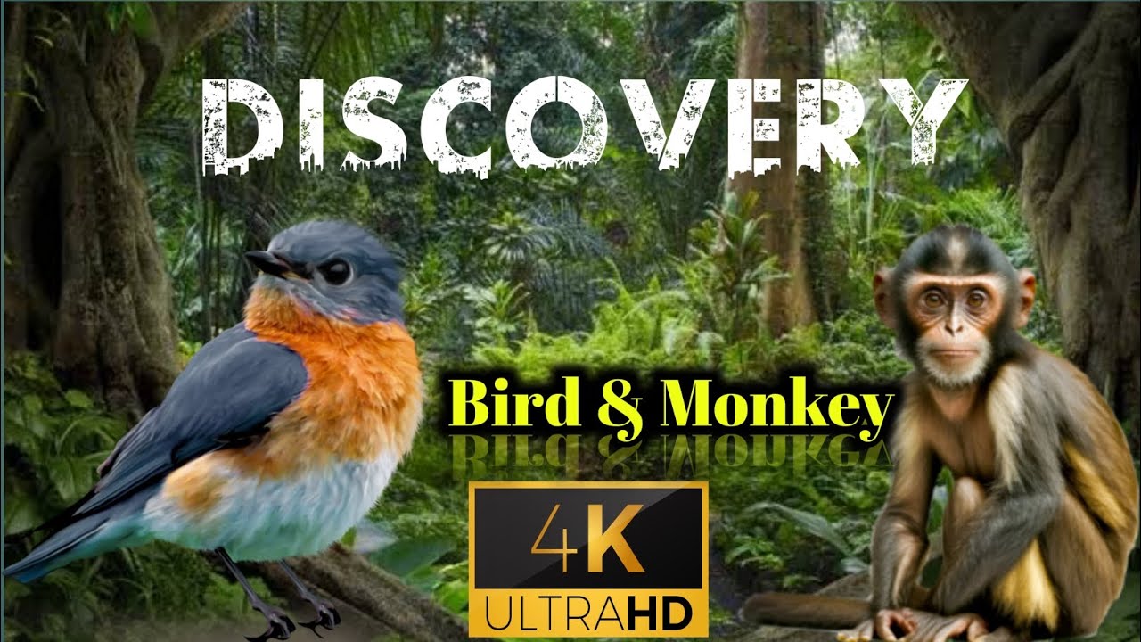 Birds are bathing and Monkey's Baby are playing // Discovery // Animal