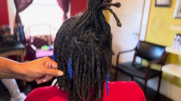 Loc Straight Hair & Color Weave with Dreadlock Machine #dreadlockmachine #locextensions #locs