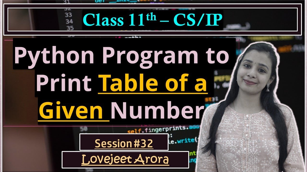 #32 -Complete CBSE 11th CS/IP-Python | Python Program to Display the ...