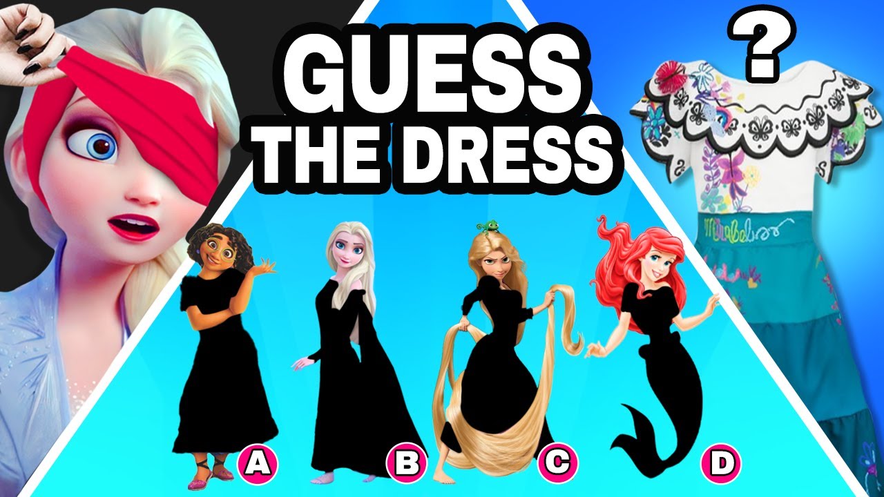 guess the princess by her dress Guess the Disney Character by Dress, Crown, High Heels and More