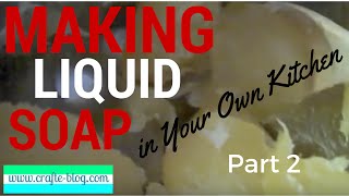 How to Make Liquid Soap in Your Own Kitchen -- Part 2