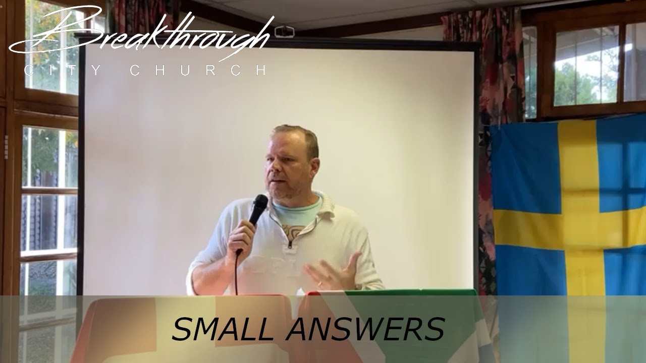 Small answers (Charl Rautenbach) - YouTube