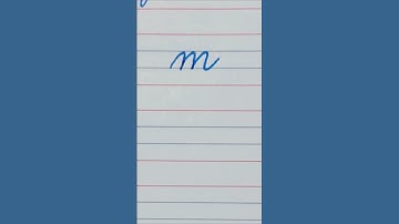 How to write small letter m in cursive writing#shortsfeed #ytshorts #cursivewriting
