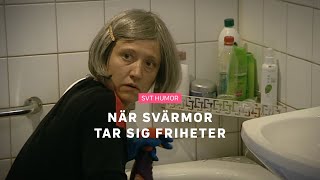 Svärmor tar sig friheter