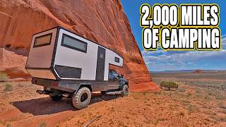 My BEST CAMP SPOTS Overlanding for 2,000 Miles in my Ford F550 Dream Truck Camper