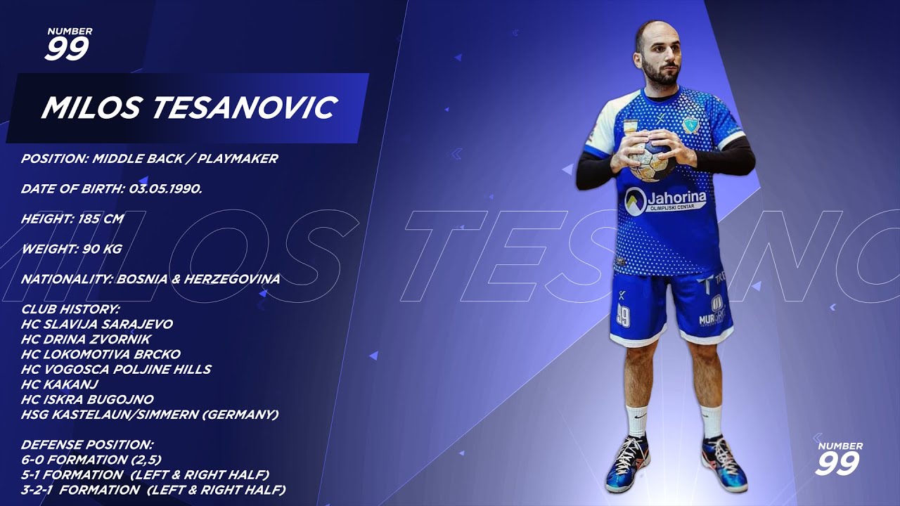 Milos Tesanovic - Playmaker/Middle Back - Highlights - Handball - CV - 2020/21