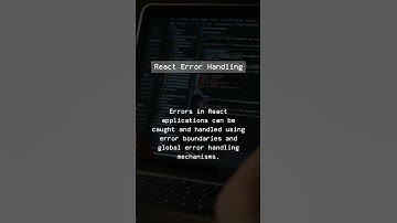 What is React Error Handling? #shorts #reactjs