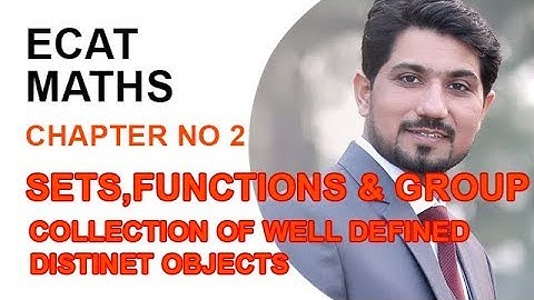 ECAT Maths Lecture Series, lec 1, Set & Concepts About Sets- Maths Entry Test Ch 2