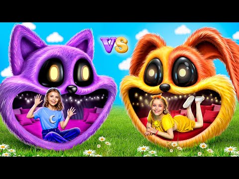 Catnap ve Dogday için Minik Bir Ev İnşa Ediyoruz! Poppy Playtime 3! Catnap ile Olağanüstü Saklambaç!