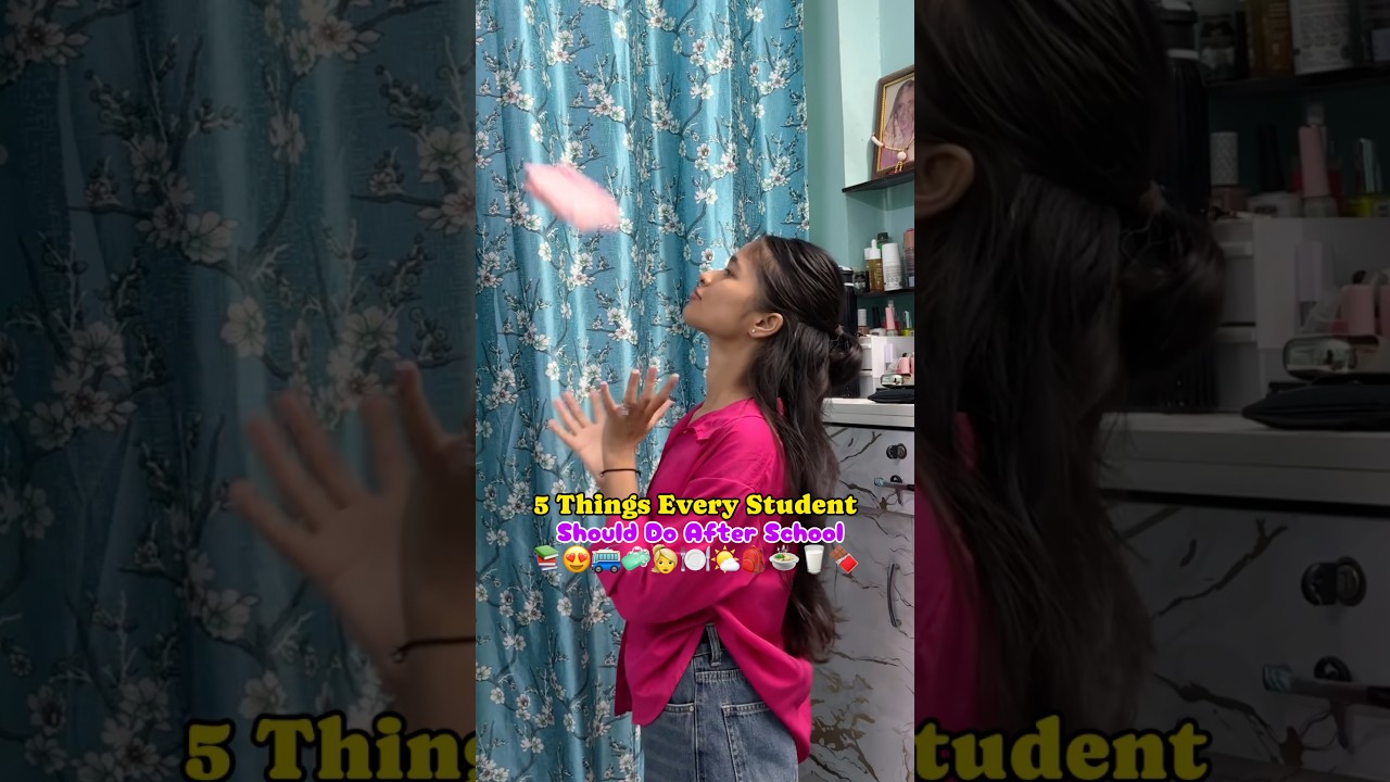 5 Things Every Student Should Do After School😍🥛🚌🛁#shorts #ytshorts #school #afterschool