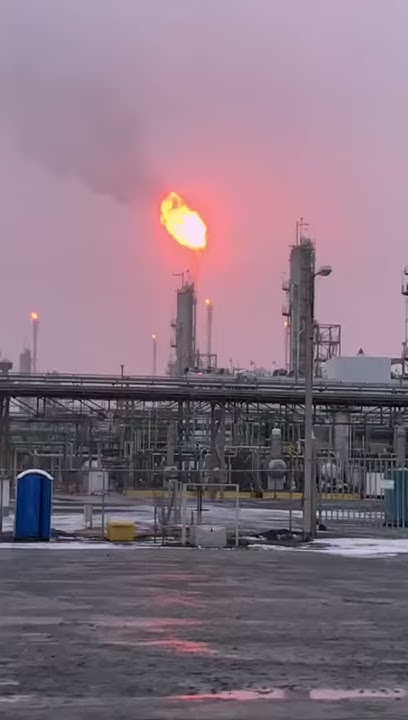 Нефтяной месторождение Тенгиз, ТШО, завод КТЛ - YouTube