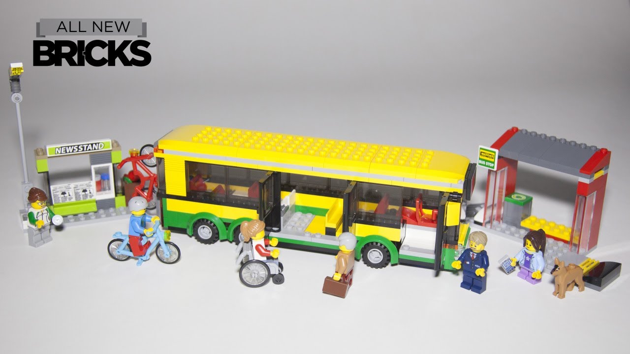 Lego City 60154 Bus Station Speed Build -