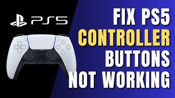 How to Fix PS5 Controller Buttons Not Working !