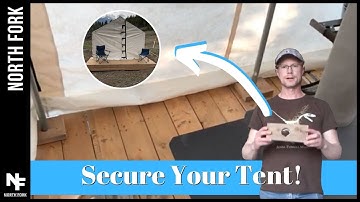 EP 04:  How To Keep Your Tent From Blowing Away On A Tent Deck! Ultimate Glamping Hack!
