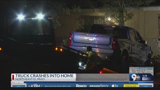 2 hurt when vehicle crashes into home in Northeast El Paso
