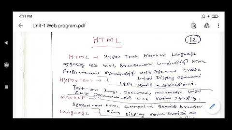 Web Programming Unit-1 Part-2