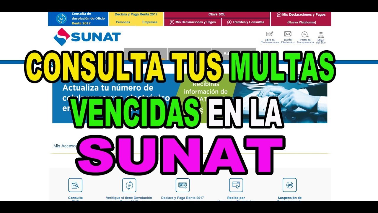 COMO SABER SI TENGO DEUDAS EN LA SUNAT (CONSULTA TUS MULTAS VENCIDAS COMO SABER SI TENGO DEUDAS EN LA SUNAT (CONSULTA TUS MULTAS VENCIDAS