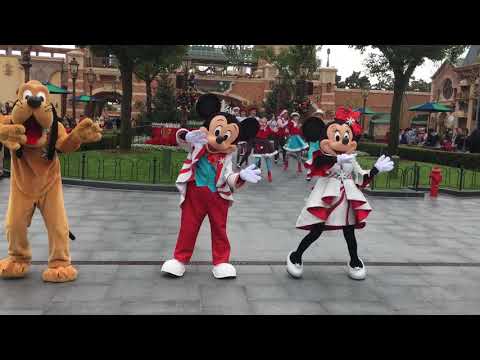 キャラクターがすぐ近くまで！上海ディズニーランドのミニショー「Christmas Swing」2018