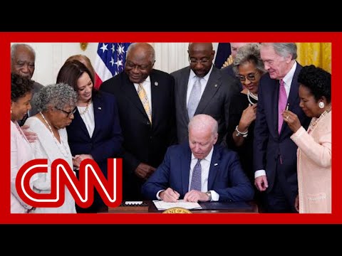 Biden signs bill into law making Juneteenth a national holiday