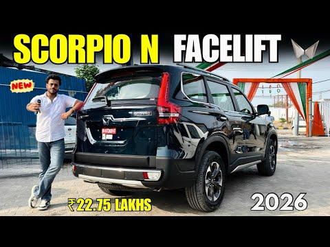 Mahindra Scorpio N Facelift 2026 Detailed Review ✅ Scorpio N Z8L Top Model Diesel MT Price & Feature