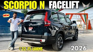 Mahindra Scorpio N Facelift 2026 Detailed Review ✅ Scorpio N Z8L Top Model Diesel MT Price & Feature