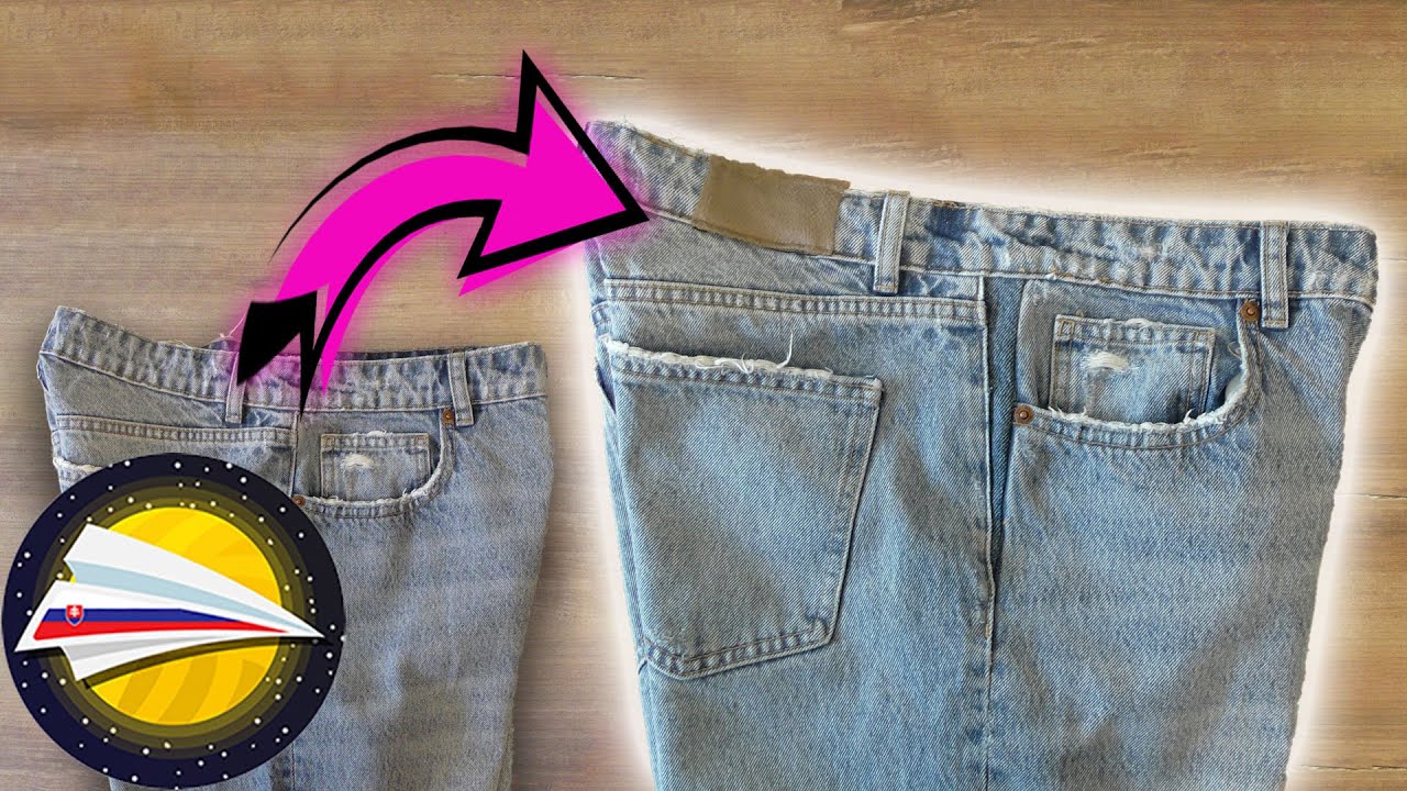 Ako prešiť rifle | Ako rozšíriť nohavice | Ako si upraviť nohavice | Ako  prešiť džínsy | DIY šitie - YouTube