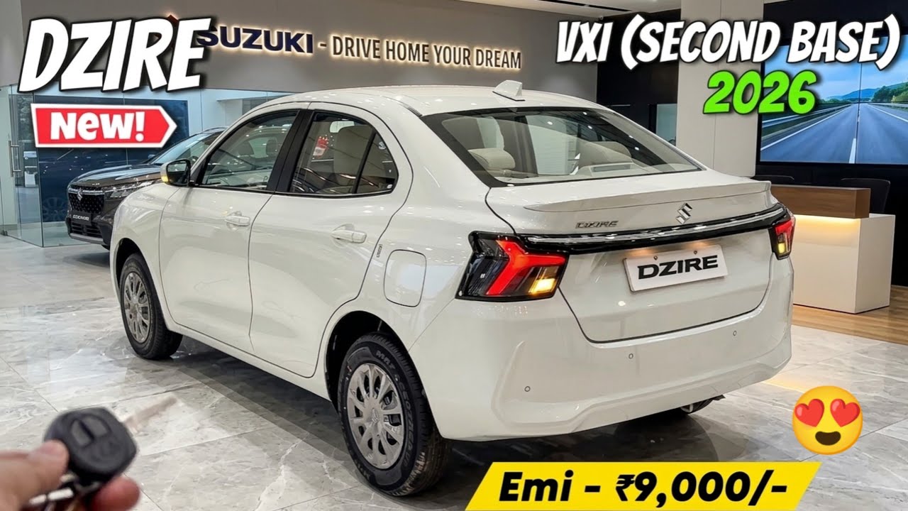 All New Maruti Suzuki Dzire Vxi 2026 Model ✅ Dzire Vxi OnRoad Price Review & Details