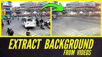 Detect and Extract Background from videos using OpenCV Python - with source code (OpenCV Projects)