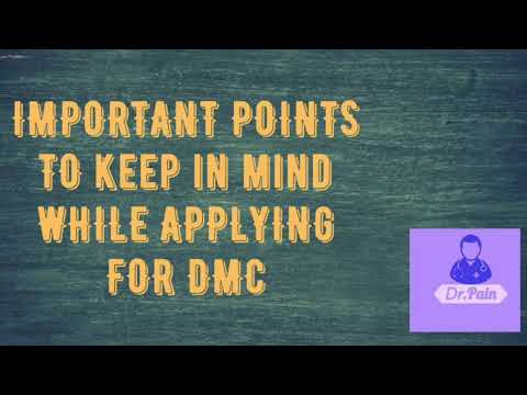 DMC REGISTRATION || SOME IMPORTANT POINTS TO KEEP IN MIND WHILE APPLYING FOR DMC||FMG 2021