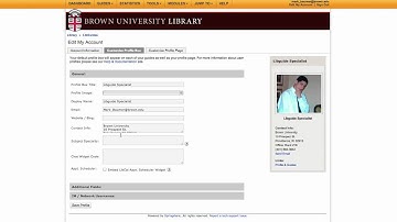 How to Change Your Profile Box in Libguides