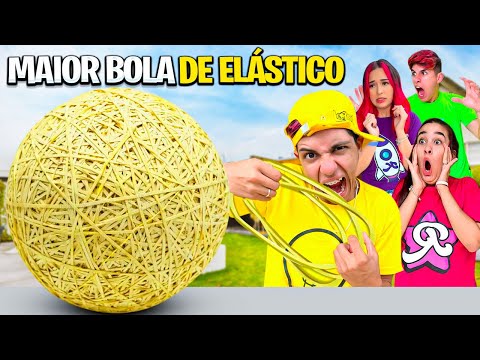 FIZ A MAIOR BOLA DE ELÁSTICO DO MUNDO