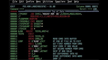 MVS 3.8 - Installing and using the Assist Assembler - M17
