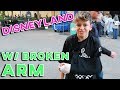 11 YR OLD FIRST TIME TO DISNEYLAND WITH BROKEN ARM | CALIFORNIA ADVENTURE | WHAT RIDES CAN HE GO ON