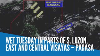 Wet Tuesday in parts of S. Luzon, East and Central Visayas – Pagasa