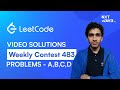 LeetCode Weekly Contest 483 | Video Solutions A–D | @NxtWaveTech