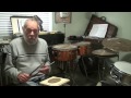 Percussionist  Ray Reilly, student of drum instructor Billy Gladstone