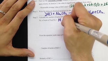 DSE04   13 Acids and Bases Volumetric Analysis calculation example 1