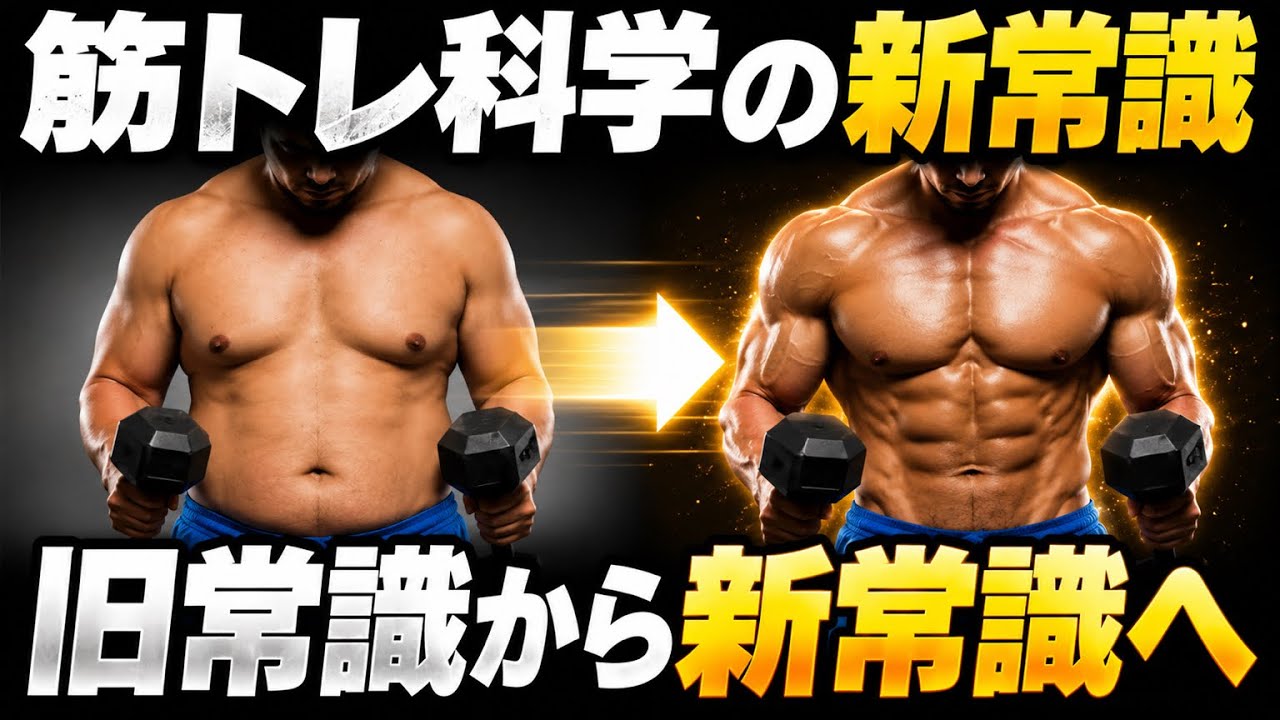 【2026年最新版】筋トレの正解が変わりました　~絶対に知るべき新常識5選~