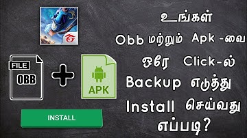 How To Backup & Restore Obb Data Apk | Without root | Tech | Tamil