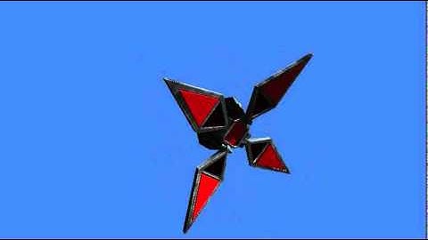 Unity Asset Store: Four Winged Space Enemy Promo #01