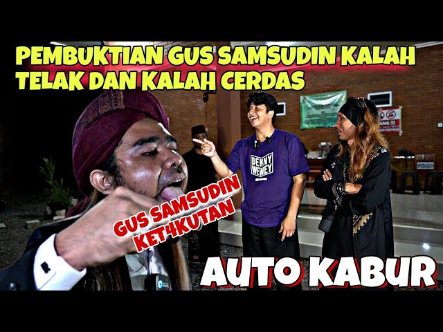 Pembuktian Gus Samsudin kal4h Telak, kabur meninggalkan atraksi class=