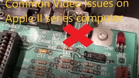 Apple II Series Most Common Video Problem