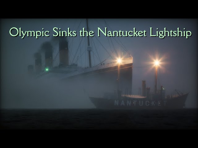 OLYMPIC INSIDE THROUGH 船 80-230 Aramica Olympic Sinks the Nantucket Lightship - May 15th, 1934 - YouTube