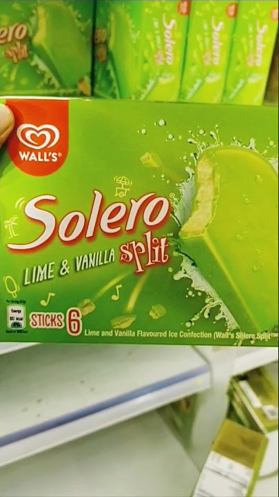 Wall's Solero Lime & Vanilla Split Ice Cream #shorts #icecream