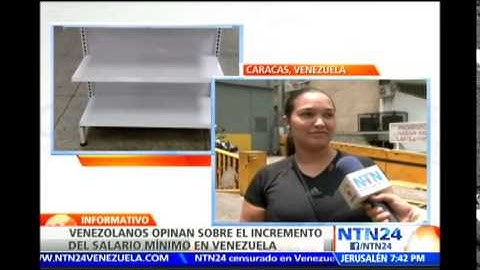 NTN24 recorre las calles venezolanas y recoge las impresiones sobre el aumento al salario mínimo