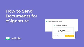 Send Documents for  eSignature with Mailsuite