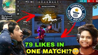 79 LIKES IN ONE MATCH!😳😱 FREE FIRE RANKED 29 KILLS GAMEPLAY WITH @TomSettan @SHOTYTOFFICIAL