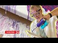 Watch me pour my first adventures in acrylic art