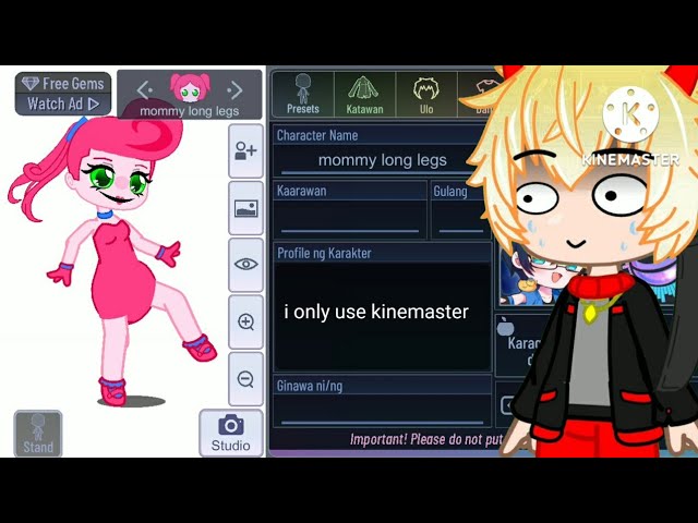 how to make mommy long legs in gacha club tutorial 