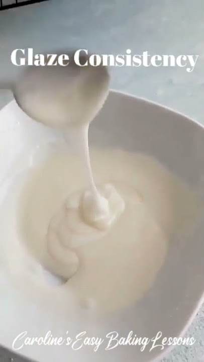 PERFECT GLAZE (ICING) CONSISTENCY - what it looks like #shorts